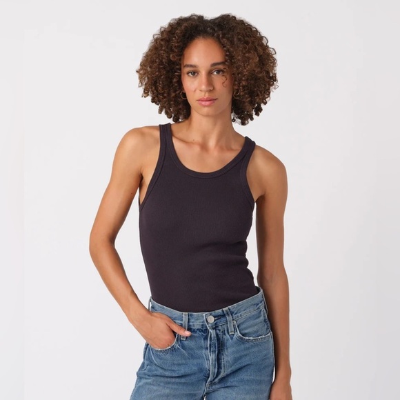 AMO Tops - AMO Ribbed Long Tank